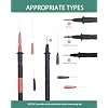 Electrical Back Probe Needles, 8pcs Back Probe Kit Automotive for Instrument Parts Accessories 2mm Socket Test Leads Diameter 0.7mm Pins Fine Tester Puncture