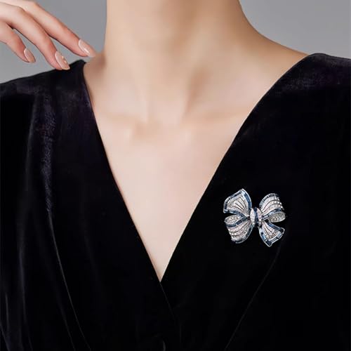 Image of Elegant Leaf-shaped Crystal Brooch, Perfect for Any Occasion,Rose Gold /Silver