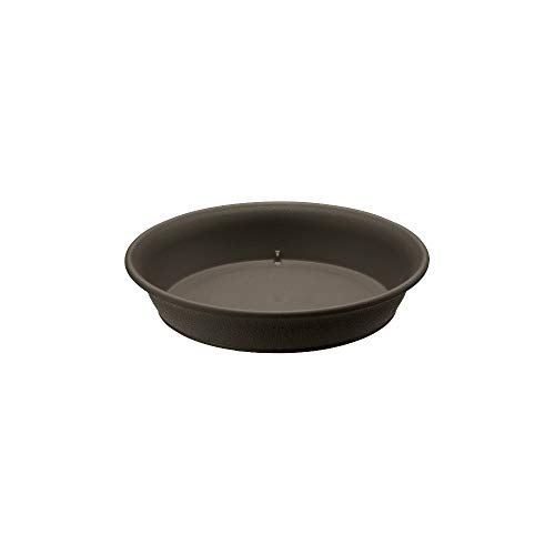 Richell Ecol Plate, No. 6, Dark Gray (DG) | Saucer Plate, Planter Plate, Stylish, Planter, Saucer, Potted Plant, Eco-friendly, Made in Japan, Potted Gardening, Natural Plastic, Ecol Potted