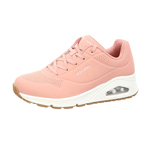 Image of Skechers Women's UNO-Stand ON AIR Rose Sneaker (73690-ROS)