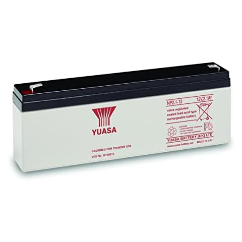 Yuasa Battery - Genuine - 12v / 2.1Ah Sealed Lead Acid Battery - NP2.1-12 by Midland Fire On-Line Cover