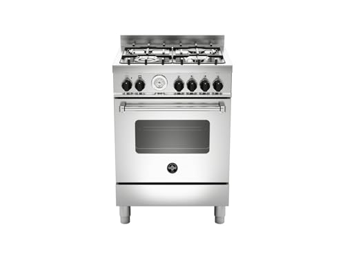 Bertazzoni La Germania Americana Amn664Ext Cucina Piano Cottura Acciaio Inossidabile Gas A
