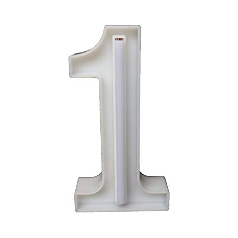 JIHE LED Numbers And English Letters Lights, Neon Lights, Christmas Lights, Festive Party Creative Props Decoration Modeling Lights,1 Cover