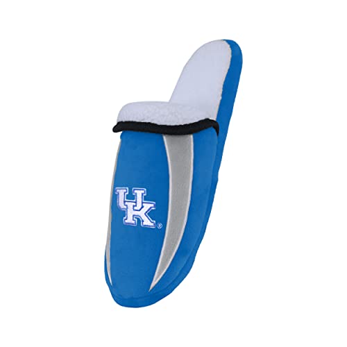 Image of FOCO mens NCAA College Team Logo Sherpa Moccasin Slippers