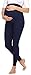 Produktbild Merry Style Damen Lange Umstandsleggings aus Viskose MS10-297 (Marineblau, S)