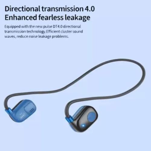 Image of Drumstone Open Ear Headset Wireless Bone Conduction Headphones Sports Earphones Running Cycling Workout Gym Exercise Bluetooth Connectivity Sweatproof Lightweight Comfortable Secure Fit Hands Free Set