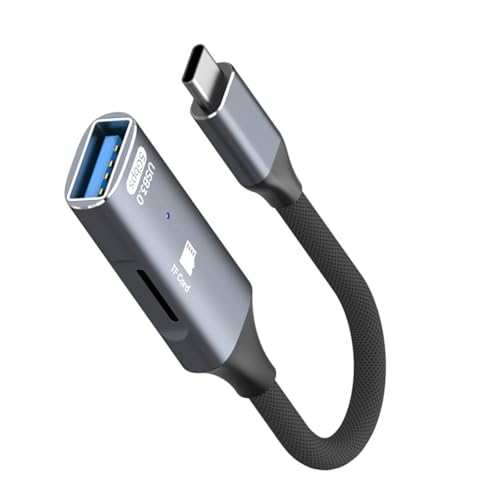 Wsdsgz Adattatori di tipo C a funzione multipla con lettore di schede di memoria Conformità generale per dispositivi mobili Adattatori USB C per periferiche di gioco Conformità rapida