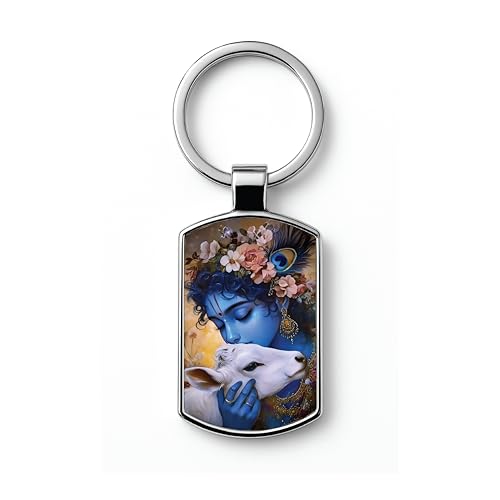 Image of Stylish Metal Keychains with Permanent Glossy Print - Inspirational Quotes & Spiritual Designs - Perfect Key chains for loved ones, Personal Use, Gifts & Return Gifts