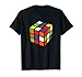 Rubiks Cube Cube Puzzle de mathématiques coloré 3 x 3 T-Shirt