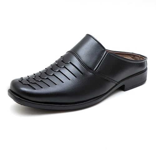 Shooz Black Synthetic Sandals for Men - 7 UK