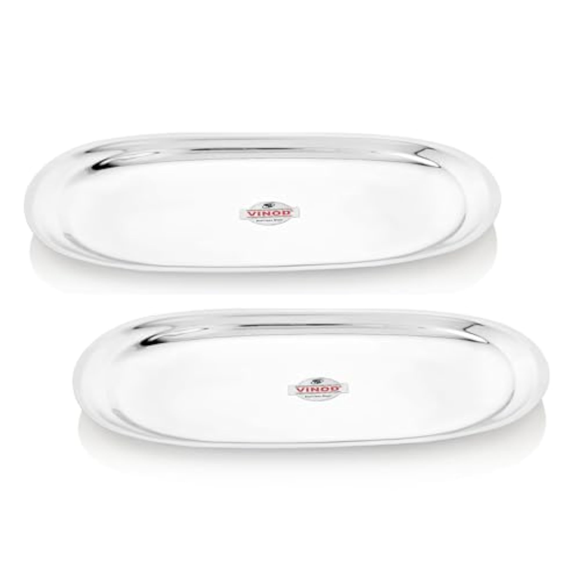 Stainless Steel Salad Tray, Rectangle Serving Tray for Dessert, Snacks & Starter