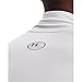 Under Armour Men's HeatGear Armour Mock Long Sleeve T-Shirt, White (100)/Black, X-Large