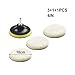 GYQAZSS 5Pcs/Set 4Inch Car Polishing Disc Buffing Waxing Sponge Wool-Wheel Polishing Pad 10CM for Car Polisher Power Tools Accessories