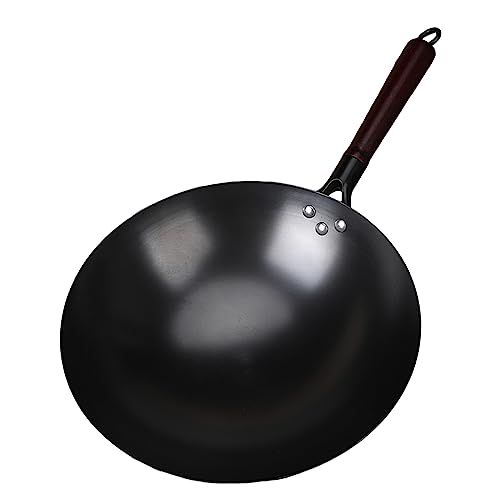 Wok de Hierro Chino Tradicional 30 cm miniatura 1