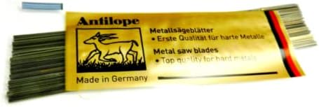 Antilope Jewelers Saw Blades #1 Jewelry Making Pack of 144 pcs. Made in Germany