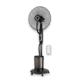 brivolt. BVVN10 Ventilateur brumisateur 100 W 3 vitesses 4 modes télécommande thermomètre Ø 45 cm