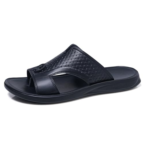Mens Beach Flip Flop Non-slip and Wear-resistant Slide Sandal Indoor Outdoor Casual Thong Slip on Athletic Sandals