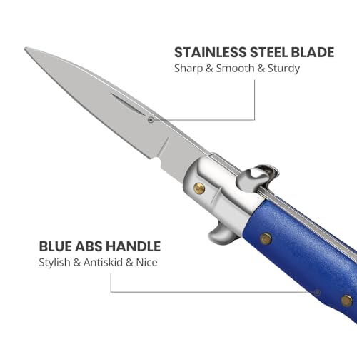 Image of FUNBRO Small Pocket Knife, Cool Knives Box Cutter for Men (Blue)