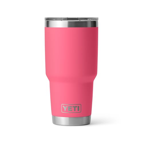 Image of YETI Rambler 30 oz Tumbler, Stainless Steel, Vacuum Insulated with MagSlider Lid, Tropical Pink