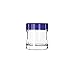 Libbey 92313 Aruba 10 Ounce Blue Rim Rocks Glass - 12 / CS
