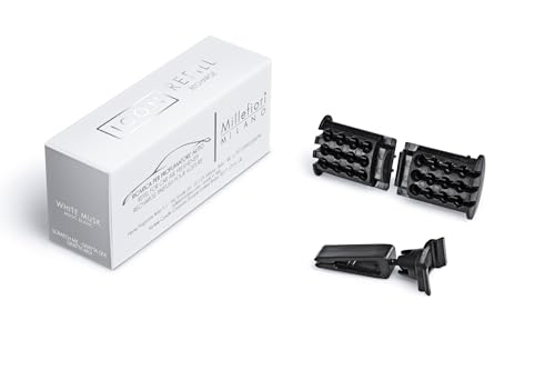Millefiori Milano Icon Nachfüllpackung für Auto-Lufterfrischer Muschio Bianco