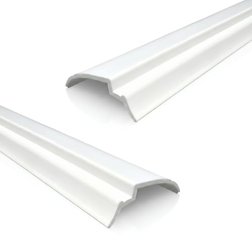 KC Hardware White 96" Long Snap in Vinyl Glazing Bead - 2-Pack | Durable Weather-Resistant Window Frame Seal | Easy Install | Residential & Commercial Use