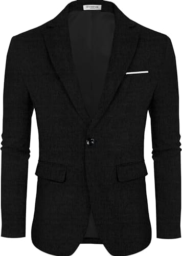 Men's Sport Coat Casual Blazer One Button Lightweight Business Suit Jacket2