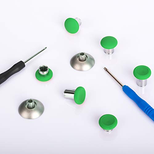 8 In 1 Metal Thumbsticks Joysticks Replacement For Xbox One, Swap Magnetic Analog Stick Grips, Controller Buttons Accessory Parts Compatible For Xbox One Elite Series 1(Model 1697), For Ps4 Controller #TOP6