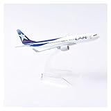 SHOUXI Aviones clásicos Antiguos 16cm LATAM Airlines B737 Modelo De Avión Modelo De Avión LAN B737 Avión Diecast Metal 1/400 Escala Aviones(E)