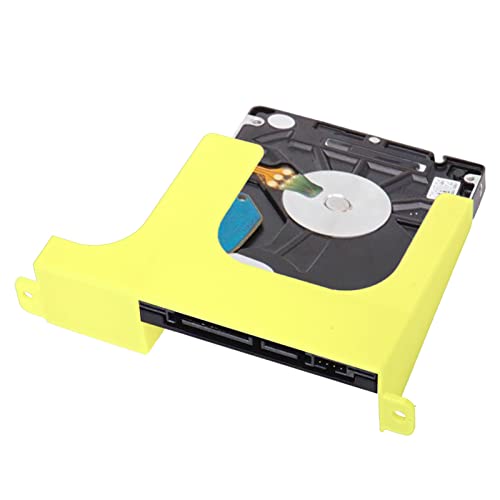 Image of Hard Drive Spacer,2.5inch Hard Disk Bracket,3D Printing Hard Disk Stand Holder Game Console Gaming Accessories for PS2 SCPH 30000 SCPH 50000 Console (Yellow)