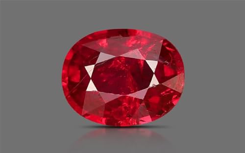 Rubis ovale de 8,25 Ratti pour sertissage de bijoux personnalisés hommes et femmes