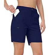 AjezMax Damen Outdoor Shorts Leichte Bermuda Wanderhose Sport Cargohose Sommer Trekking Shorts mi...