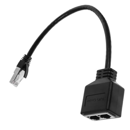 HOMSFOU Ethernet Splitter Adapter Male to Dual Female Modular High Cable for Easy Installation Compatible Category for Home Office and Classroom Use
