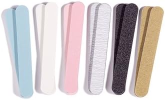 Iridesi Professional Colorful Mini Finger Nail Files Washable Emery Boards 3-1/2 Inches Long 12 Fingernail Files Per Pack