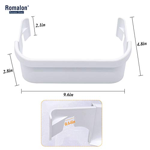 240351601 Refrigerator Freezer Door Bin Side Shelf Replacement for AP2115974, 891154, AH430027, EA430027, PS430027,240351607 by Romalon