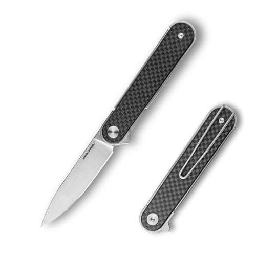 REALSTEEL IRIS Pocket Knife, Folding Knife, Flipper, Liner Lock, 2.99