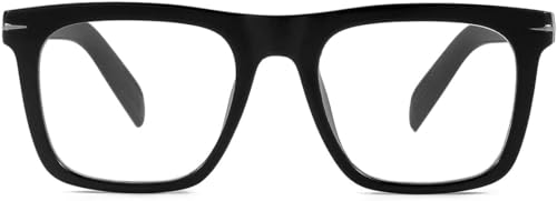 Image of Blue Light Glasses for Men Women Trendy Square Frame Blue Light Blocking Lens Computer Eyeglasses