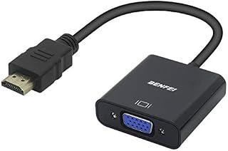 HDMI to VGA, Benfei Gold-Plated HDMI to VGA Adapter (Male to Female) Compatible