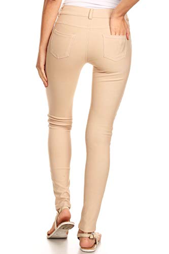 Image of YELETE Women's Basic Five Pocket Stretch Jegging Tights Pants