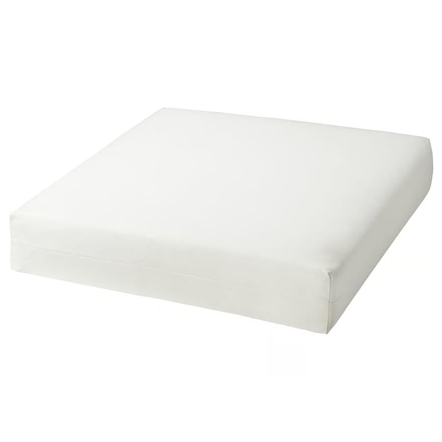 ZRIZAURA DUVHOLMEN Outdoor Inner Seat Cushion 62 × 62 cm, Off-White Replacement Cushion Insert for Garden Chair & Outdoor Seating