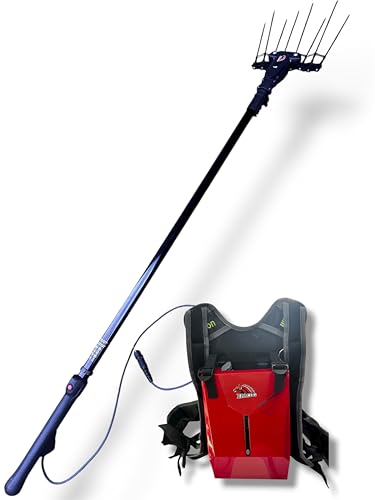 Vareador de Aceitunas de Batería BRACOG BT2A-1 | 1440W, 36V 18.2Ah, Mástil 350 cm, Ligero 2.8kg | Incluye Batería y Cargador