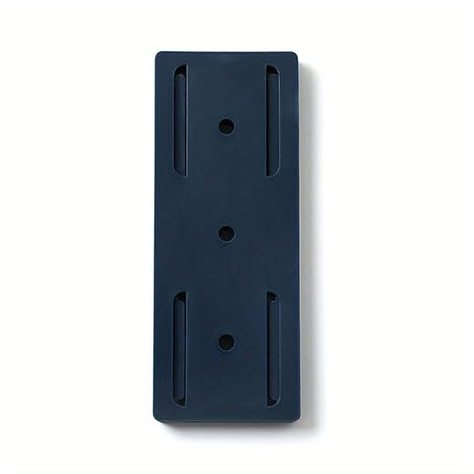 1pc Self-Adhesive Wall Hook Socket Storage Holder Socket Organizer Fixer Powerful Traceless Wall-Mounted Cable Seamless Strip Holder, Utility Hooks (Navy)