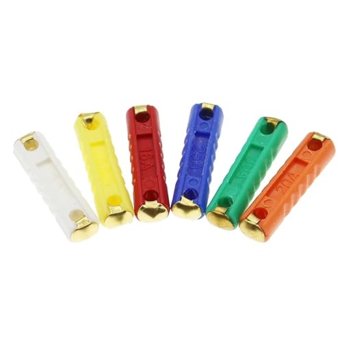 Fusible 10 pièces 6mm multi-ampérage pour protection électrique