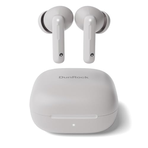 DunRock Bubble In-Ear Bluetooth 5.3 - Auricolari Senza Fili con ANC, Modalità di Trasparenza, Controllo App, Batteria 30h, Microfono ENC, Touch, USB-C, True Wireless per Lavoro, Sport e Giochi