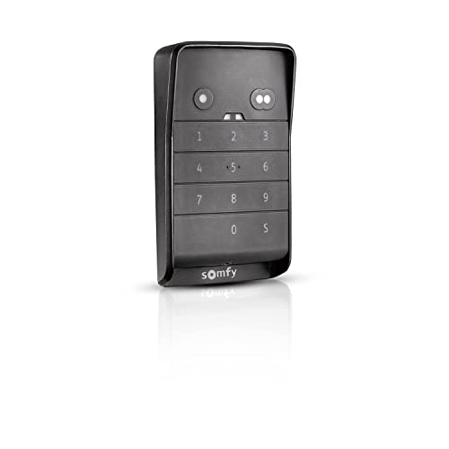 Somfy 1870916 - Clavier à code Radio RTS 2 Touches - Pour ouvrir un Moteur RTS de Garage ou de Portail avec un code