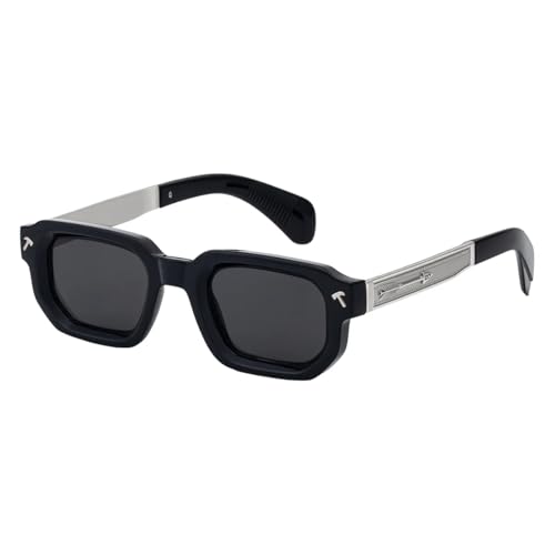 Lunettes punk polarisées de luxe monture fine élégance masculine