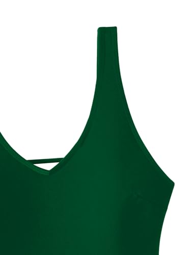 Image of Foxiny Sexy Backless Cheeky High Cut Leg Thong V Neck One Piece Swimsuit