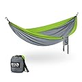 ENO SingleNest Hammock - Lightweight, 1 Person Portable Hammock - for Camping, Hiking, Backpacking, Travel, a Festival, or The Beach - Grey/Chartreuse