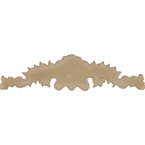 Ekena Millwork 11 1/2\"W x 2 7/8\"H x 3/4\"P Small Scroll Center with Scrolls - Thumbnail 3