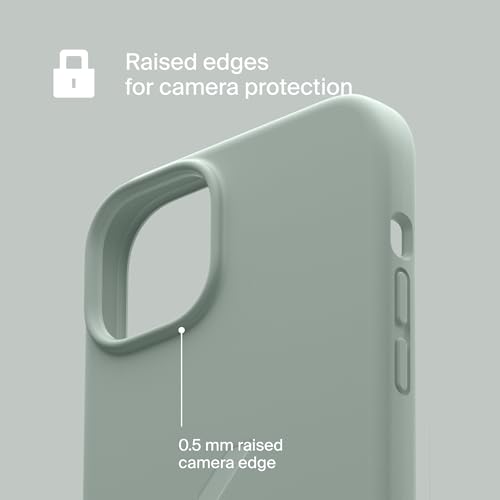 Coque en silicone Apple iPhone 15 Plus gris Clemm antichoc